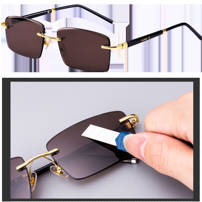 2021 New Glass Sunglasses Men Brown Rimless Sun Glasses for Man Frameless Natural Crystal Shades Eye Protect Anti Dry 1h3e
2021 New Glass Sunglasses Men Brown Rimless Sun Glasses for Man Frameless Natural Crystal Shades Eye Protect Anti Dry 1h3e