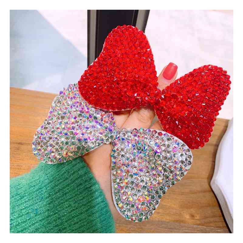 Barrettes Hairpin Korean Temperament Celebrity Simple High Elastic Full Drill Bow Horsetail Tie Hair Rubber Band Loop Rope Head, Golden;silver
Barrettes Hairpin Korean Temperament Celebrity Simple High Elastic Full Drill Bow Horsetail Tie Hair Rubber Band Loop Rope Head, Golden;silver