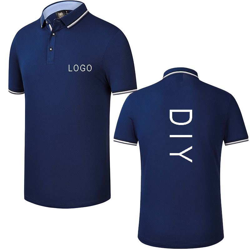Custom embroidery polo shirt embroidered business polo shirt embroidery polo Shirt Uniform Workwear custom 210308
