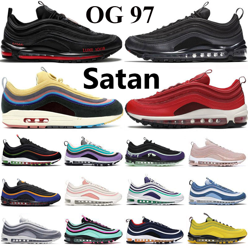 Top Quality Satan Black Bullet 97 Mens Running Shoes Gym Red ACG Halloween Wolf Grey Bred Worldwide Sean Wotherspoon OG 97s Undefeated Men Women Trainers Sneakers, 38
Top Quality Satan Black Bullet 97 Mens Running Shoes Gym Red ACG Halloween Wolf Grey Bred Worldwide Sean Wotherspoon OG 97s Undefeated Men Women Trainers Sneakers, 38