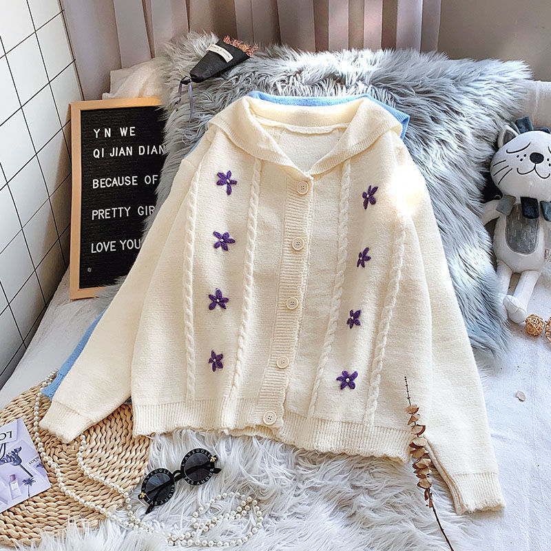 women's sweaters school-style women's sweater knitted or crocheted sequins loose elegant sleeve long female print short casual jac, White;black
women's sweaters school-style women's sweater knitted or crocheted sequins loose elegant sleeve long female print short casual jac, White;black
