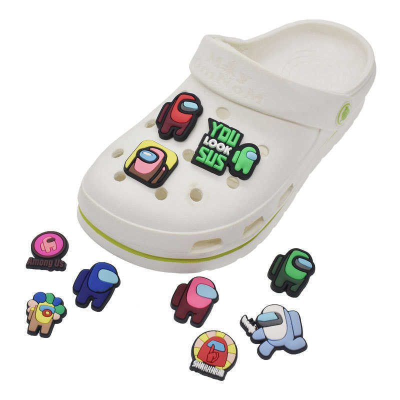 10pcs/set Cute Amoung Us Croc Shoes Accessories JIBZ PVC Shoe Crewmates Button Trendy Charm Imposter Cartoon for Kids Gift, 10 pcs set
10pcs/set Cute Amoung Us Croc Shoes Accessories JIBZ PVC Shoe Crewmates Button Trendy Charm Imposter Cartoon for Kids Gift, 10 pcs set