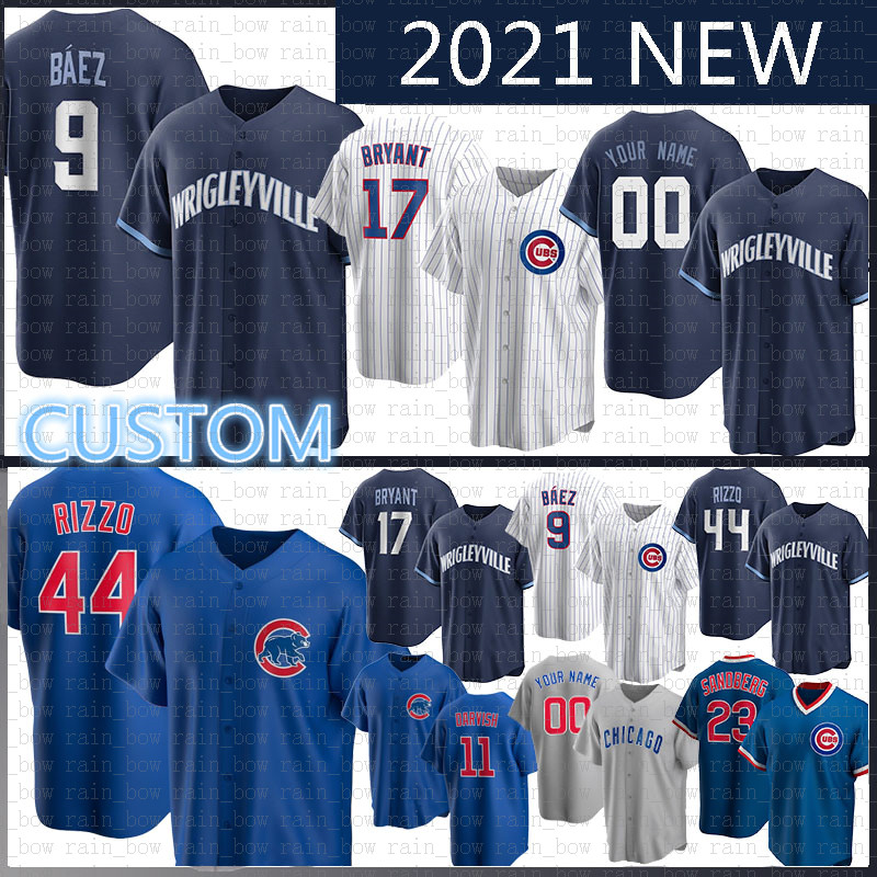 2021 Chicago New Cubs Mens Baseball Jersey 9 Javier Baez Women 44 Anthony Rizzo Youth 17 Kris Bryant 23 Ryne Sandberg 11 Yu Darvish 2 Nico Hoerner 34 Jon Lester Kimbrel, 2020 mens xiaoxiong retro