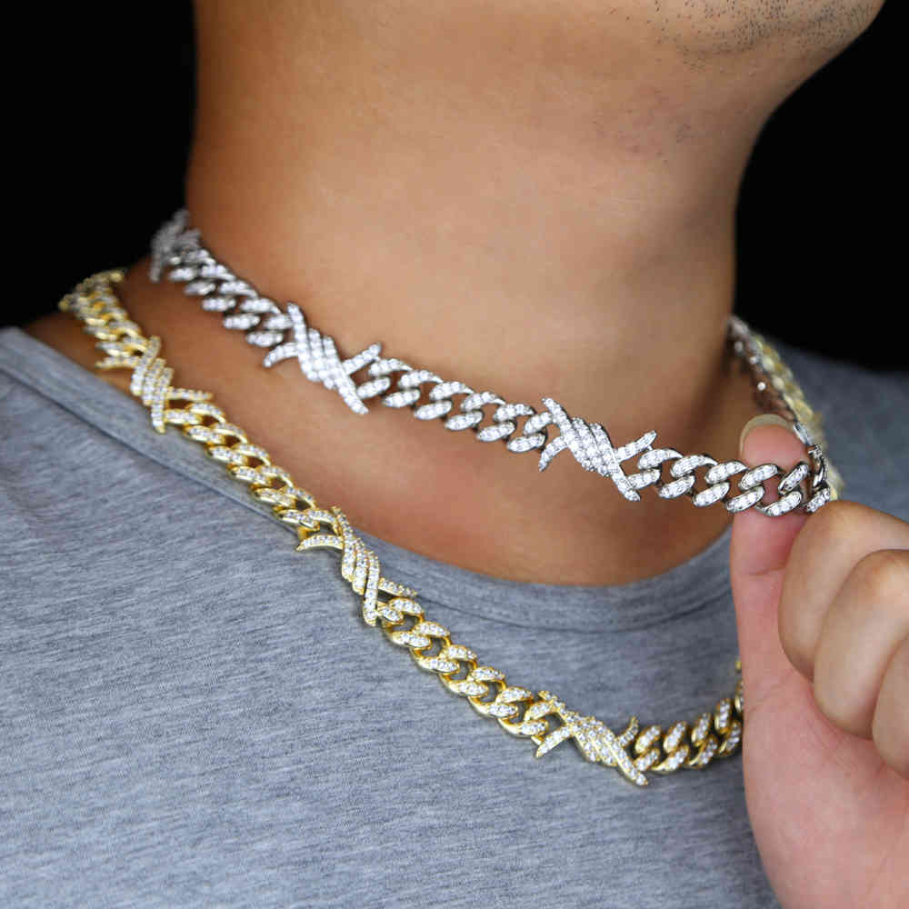 New arrived miami cuban chain necklace with bling cz barbed wire paved men chain necklace jewelry for hip hop necklace jewelry X0509
New arrived miami cuban chain necklace with bling cz barbed wire paved men chain necklace jewelry for hip hop necklace jewelry X0509