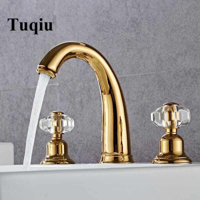 2021 New Bathroom Crystal Handle Gold Widespread Tap Basin Mixer Hot and Cold Shower Room Sink Faucet Zh6s
2021 New Bathroom Crystal Handle Gold Widespread Tap Basin Mixer Hot and Cold Shower Room Sink Faucet Zh6s