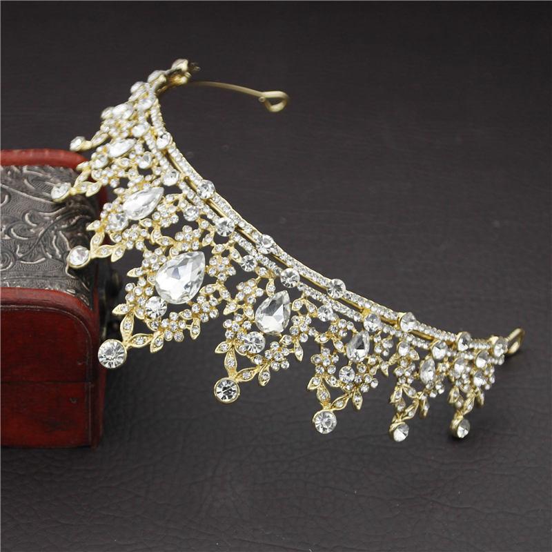 Hair Clips & Barrettes 2021 Fashion Baroque Luxury Crystal AB Bridal Crown Tiaras Light Gold Diadem For Women Bride Wedding Accessories, Golden;silver
Hair Clips & Barrettes 2021 Fashion Baroque Luxury Crystal AB Bridal Crown Tiaras Light Gold Diadem For Women Bride Wedding Accessories, Golden;silver