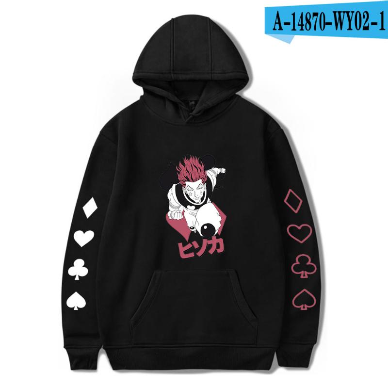 Men's Hoodies & Sweatshirts X Men/women Fashion Streetwear Harajuku Hisoka Sweatshirt Casual Hooded Men Full Print Regular Tops