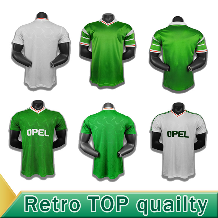 Retro vintage 1988 90 92 94 Ireland soccer jersey Republic of Ireland football shirt National World cup Northern Ireland 1993 football shirt, Black;yellow
Retro vintage 1988 90 92 94 Ireland soccer jersey Republic of Ireland football shirt National World cup Northern Ireland 1993 football shirt, Black;yellow
