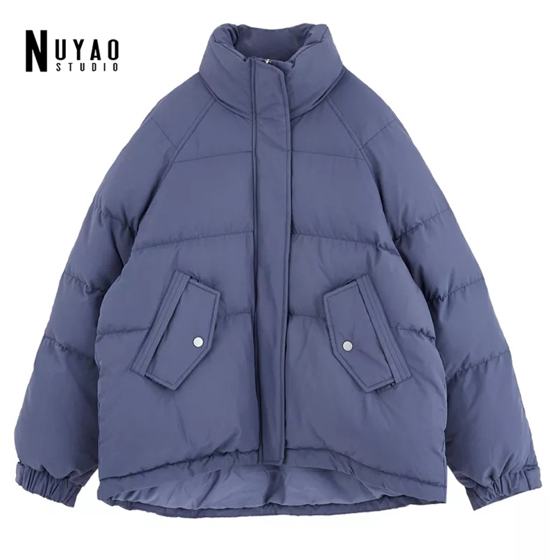 Winter Women Bread Coat Loose Fashion Solid Thick Snow Woman Oversize Parkas Warm Cotton Jackets Female Outerwear Blue 211018, Apricot
Winter Women Bread Coat Loose Fashion Solid Thick Snow Woman Oversize Parkas Warm Cotton Jackets Female Outerwear Blue 211018, Apricot