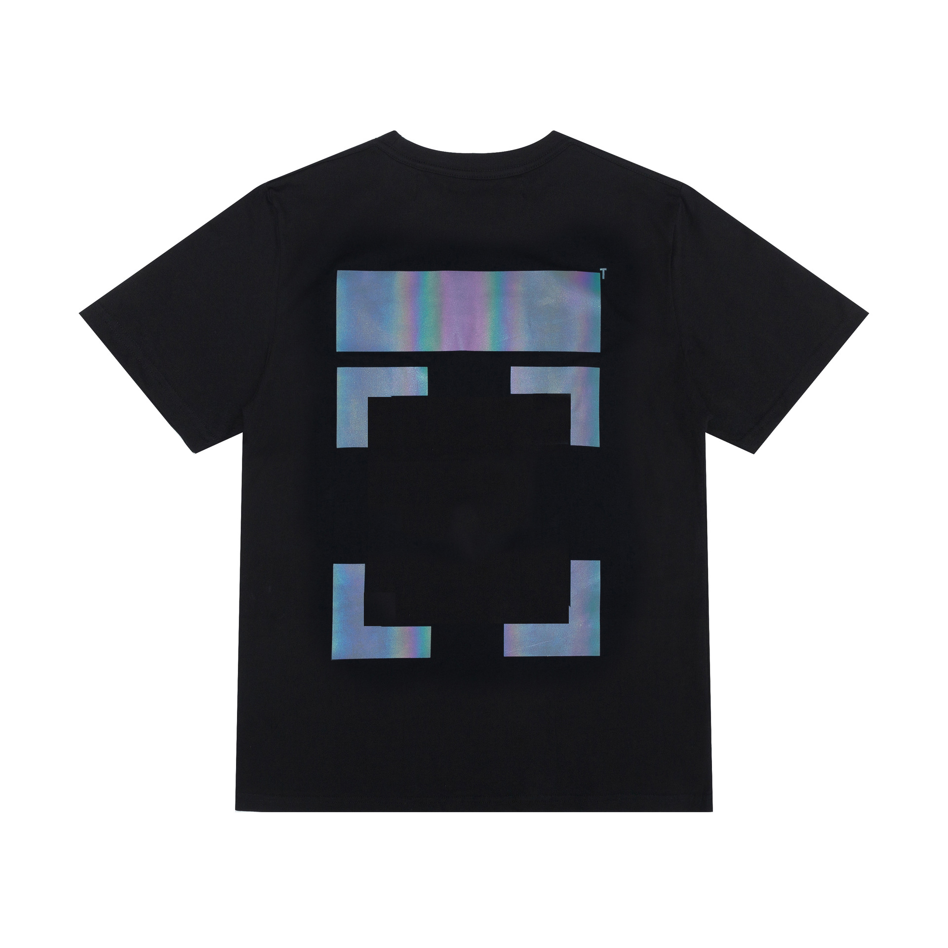 Fashion Colorful Reflection Cotton Short Sleeves Couples Arrow T Shirt Mens Top Tee T-shirt Casual Women Tee Shirt X Printing Summer Tops