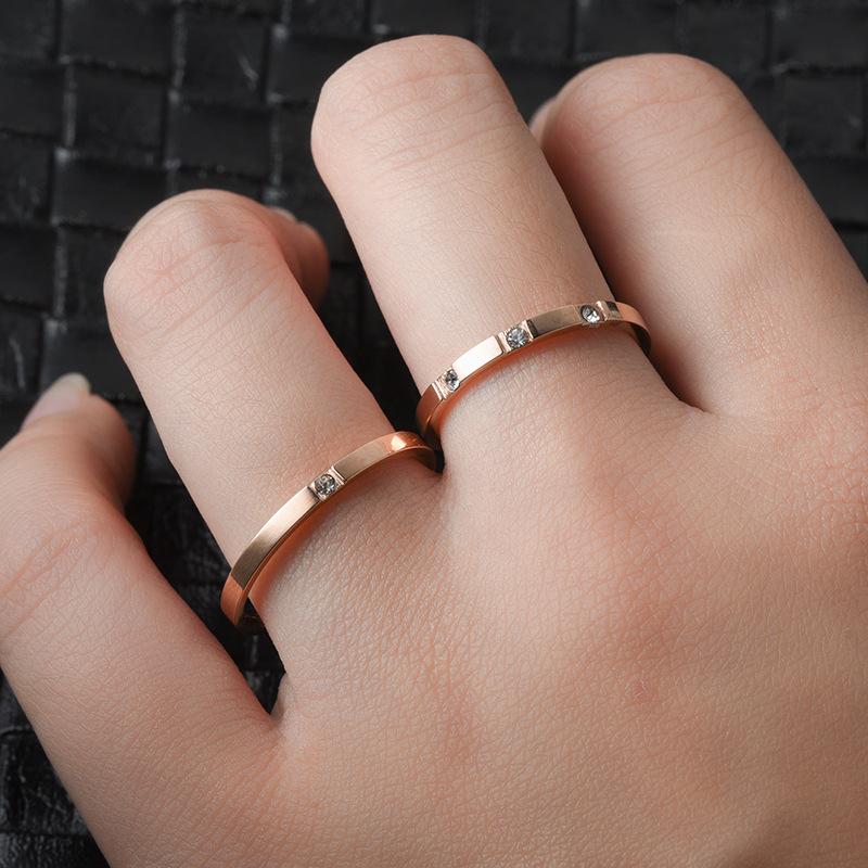 Cluster Rings Meetvii Couple Crystal CZ Stone Stainless Steel Ring For Women Men Wedding Fashion Promise Engagement Rose Gold
Cluster Rings Meetvii Couple Crystal CZ Stone Stainless Steel Ring For Women Men Wedding Fashion Promise Engagement Rose Gold