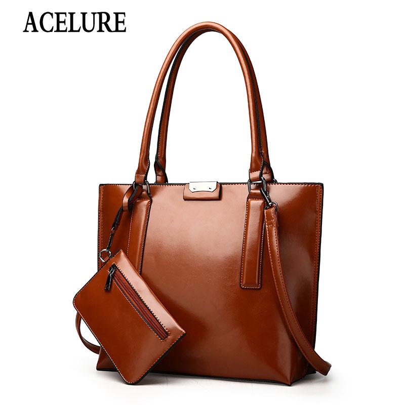 ACELURE High Capacity Women Bucket Bags Oil Wax Women PU Leather Handbags Big Casual Tote High Capacity Shoulder Crossbody Bag, Black 
ACELURE High Capacity Women Bucket Bags Oil Wax Women PU Leather Handbags Big Casual Tote High Capacity Shoulder Crossbody Bag, Black
