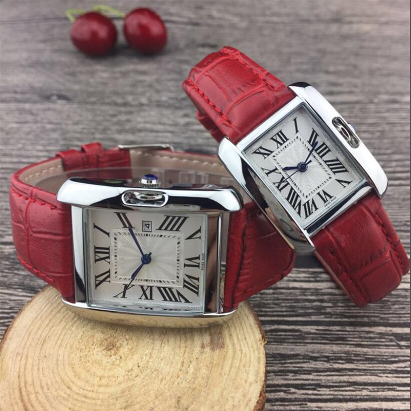 Simple fashion lovers watches classic top brand women men watch square leather strap ladies wristwtach mens wristwatches rose gold santo design silver couple clock, Gift box
Simple fashion lovers watches classic top brand women men watch square leather strap ladies wristwtach mens wristwatches rose gold santo design silver couple clock, Gift box