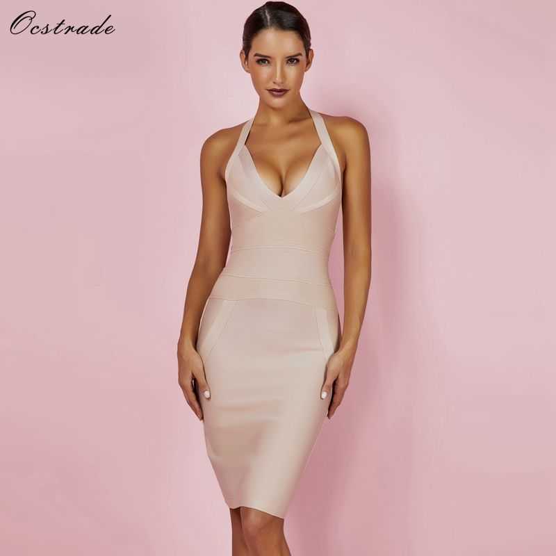 Ocstrade Summer Womens Bandage Dresses Arrival Bodycon Nude Halter Sexy High Quality 210527, Black
Ocstrade Summer Womens Bandage Dresses Arrival Bodycon Nude Halter Sexy High Quality 210527, Black