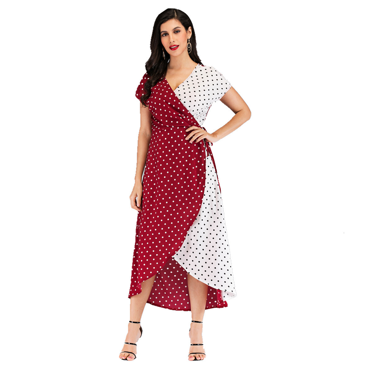 2021 New Elegant Polka Women Short Sleeve Female Office Chiffon Dot Print Es A-line Vintage Sweet Clothing Ladies Vestidos 0gs5, Burgundy
2021 New Elegant Polka Women Short Sleeve Female Office Chiffon Dot Print Es A-line Vintage Sweet Clothing Ladies Vestidos 0gs5, Burgundy
