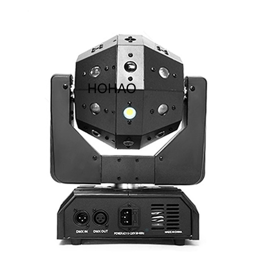 HOHAO Professional DJ 16x3w 3in1 LED Beam Laser Strobe Moving Head Football Stage Lighting Disco Ball Lights Dmx512 Dj Nightclub Party Wedding Ktv Bar