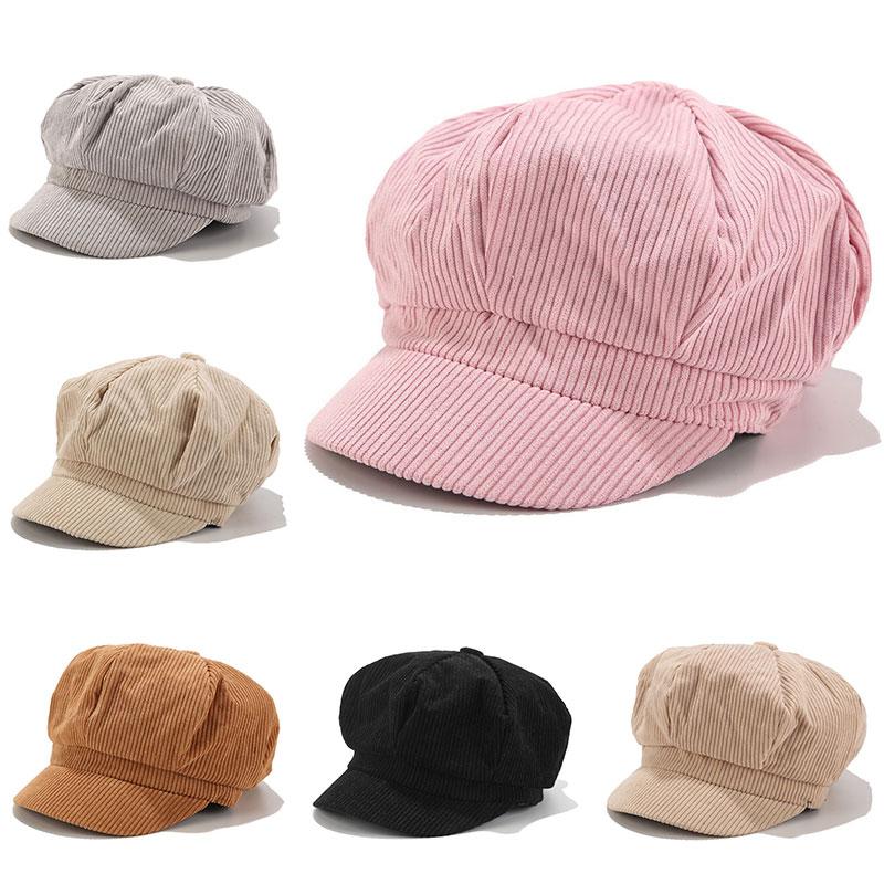 Berets Women's Winter Retro Corduroy Painter Caps Beret Hats Fashion Solid Color Octagonal Peaked Hat Classic Outdoor Thicken, Black
Berets Women's Winter Retro Corduroy Painter Caps Beret Hats Fashion Solid Color Octagonal Peaked Hat Classic Outdoor Thicken, Black