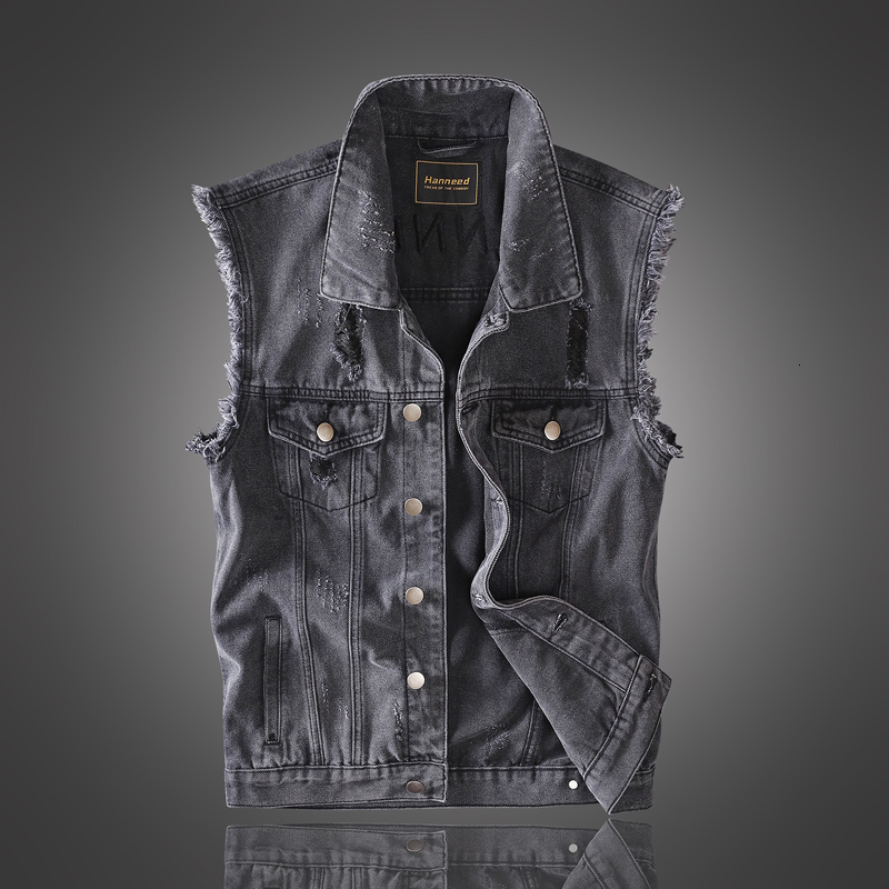 2021 New Fashion Streetwear Black Color Destroyed Ripped Denim Vest Men Sleeveless Overall Hip Hop Veste Chaqueta Hombre Zwoq
2021 New Fashion Streetwear Black Color Destroyed Ripped Denim Vest Men Sleeveless Overall Hip Hop Veste Chaqueta Hombre Zwoq