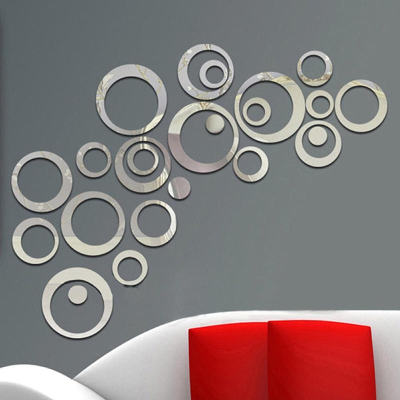 24pcs/set 3D DIY Circles Wall Sticker Home Decoration Mirror Wall Stickers for TV Background Home Decor Acrylic Decor
24pcs/set 3D DIY Circles Wall Sticker Home Decoration Mirror Wall Stickers for TV Background Home Decor Acrylic Decor