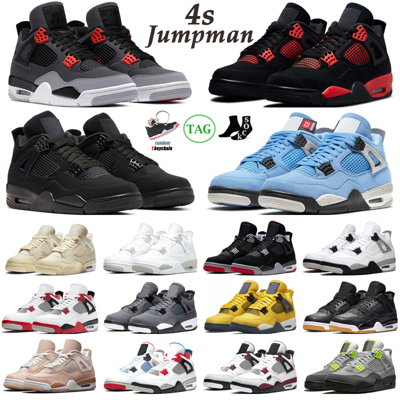 2022 4 4s Basketball Shoes Men Women Jumpman Red Thunder Infrared Black Cat Bred University Blue Sail White Oreos Mens Trainers Sport Sneakers, #6
2022 4 4s Basketball Shoes Men Women Jumpman Red Thunder Infrared Black Cat Bred University Blue Sail White Oreos Mens Trainers Sport Sneakers, #6