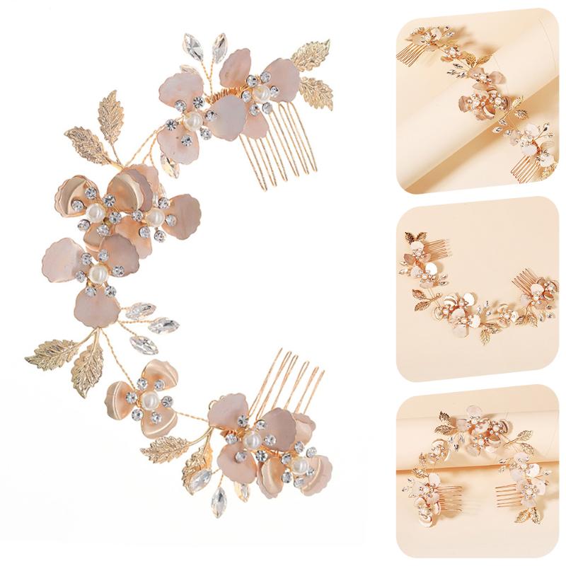 Hair Clips & Barrettes Bridal Flower Comb Headband Rhinestone Floral Accessory Jewelry, Golden;silver
Hair Clips & Barrettes Bridal Flower Comb Headband Rhinestone Floral Accessory Jewelry, Golden;silver