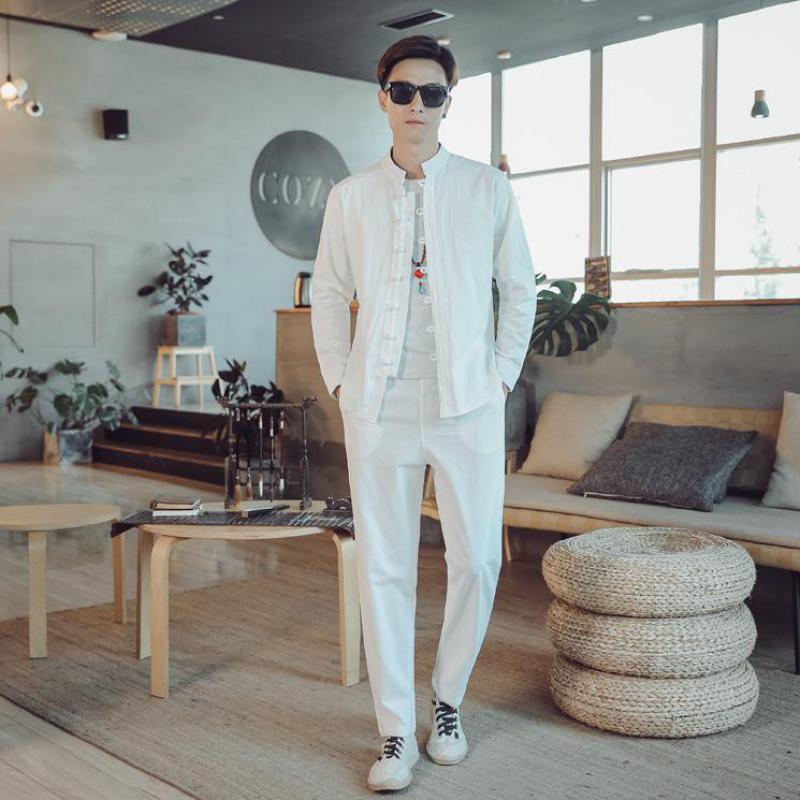 Men's Tracksuits M-5XL Autumn 2021 Tracksuit Men Streetwear Long Sleeve Shirt+Linen Pants Two Piece Set Chinese Style Mens Clothing, Wine red tracksuit
Men's Tracksuits M-5XL Autumn 2021 Tracksuit Men Streetwear Long Sleeve Shirt+Linen Pants Two Piece Set Chinese Style Mens Clothing, Wine red tracksuit