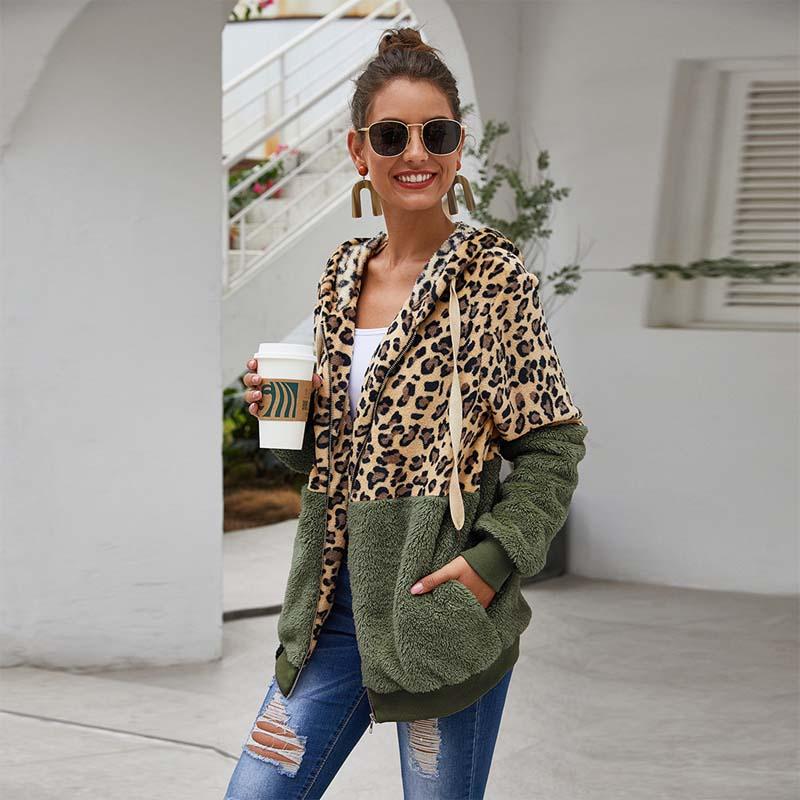 2021 fall faux fur coat women leopard print Teddy plush hooded winter coat women's fluffy coat women, Black
2021 fall faux fur coat women leopard print Teddy plush hooded winter coat women's fluffy coat women, Black