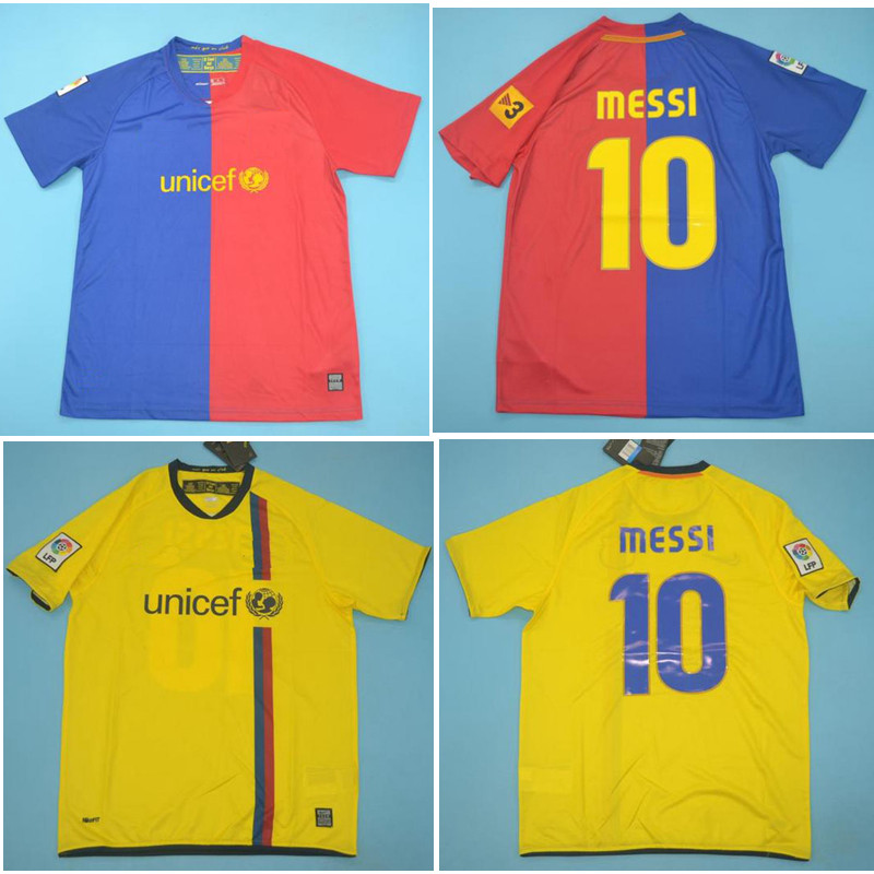 Top 08 09 Messi Retro soccer jersey XAVI PIQUE football shirt 2008 2009 A INIESTA ETO'O jerseys HENRY Classic maillot de foot, Black;yellow
Top 08 09 Messi Retro soccer jersey XAVI PIQUE football shirt 2008 2009 A INIESTA ETO'O jerseys HENRY Classic maillot de foot, Black;yellow