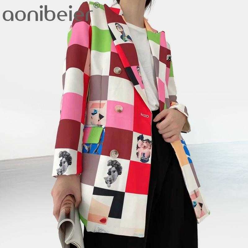 Women Printed Hit Color Leisure Blazer Lapel Long Sleeve Loose Fit Jacket Fashion Spring Autumn Outwear 210604, 03
Women Printed Hit Color Leisure Blazer Lapel Long Sleeve Loose Fit Jacket Fashion Spring Autumn Outwear 210604, 03