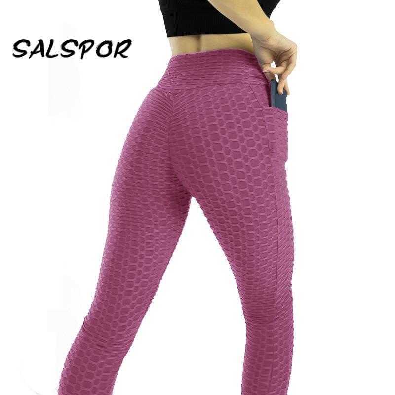 SALSPOR Push Up Women Leggings with Pockets Workout Sexy Femme Fitness Leggins Mujer High Waist Anti Cellulite Activewear 210820