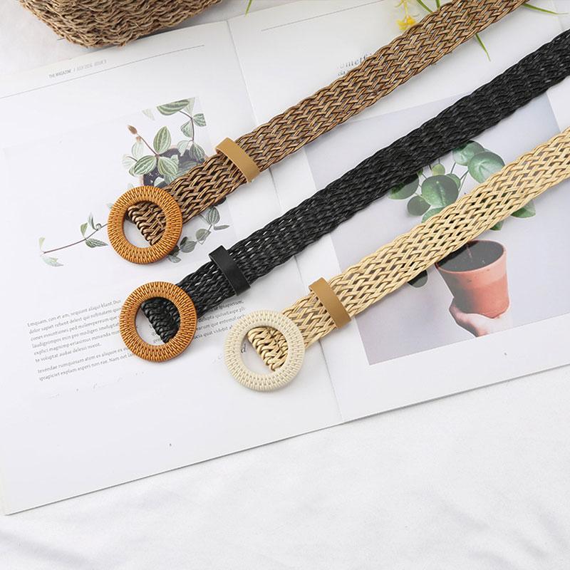 Belts Women Wide Braided Straw Waistband Round Buckle Belt Woven Fake Hollow Waist, Black;brown
Belts Women Wide Braided Straw Waistband Round Buckle Belt Woven Fake Hollow Waist, Black;brown