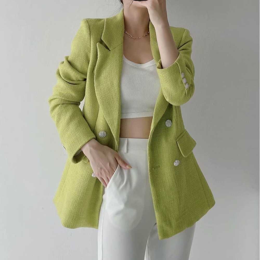 Women's Jacket Autumn Fashion Full Sleeve Double Breasted Coat Office Lady Blazer Outerwear 210602, Army green
Women's Jacket Autumn Fashion Full Sleeve Double Breasted Coat Office Lady Blazer Outerwear 210602, Army green