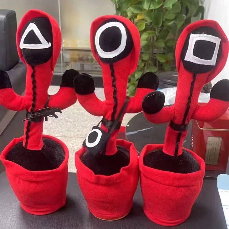 Squid Game Dancing Cactus Toys Talking Singing Sound Record Electronic Plush Toy Potted Decoration for Kid Funny Childhood Early Edation
Squid Game Dancing Cactus Toys Talking Singing Sound Record Electronic Plush Toy Potted Decoration for Kid Funny Childhood Early Edation