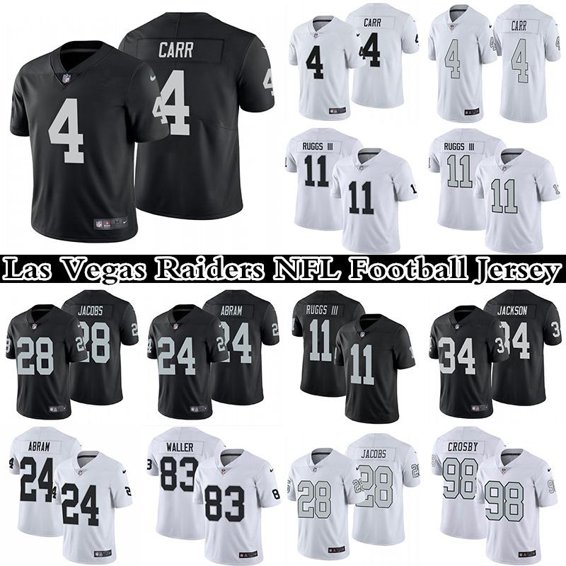 #11 Henry Ruggs III 4 Derek Carr 34 Bo Jackson 28 Josh Jacobs 24 Johnathan Abram Men' Stitched NFL Las Vegas Raiders Nike Limited Football Jerseys, White 
#11 Henry Ruggs III 4 Derek Carr 34 Bo Jackson 28 Josh Jacobs 24 Johnathan Abram Men' Stitched NFL Las Vegas Raiders Nike Limited Football Jerseys, White