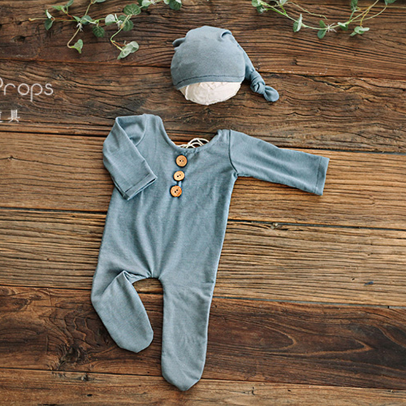 1 Set Baby Footed Photo Shoot Sleeper Romper Pajamas Sleepy Hat Bebe Knit Sleeved Outfit Newborn Photography Props Overallsg, Blue-green
1 Set Baby Footed Photo Shoot Sleeper Romper Pajamas Sleepy Hat Bebe Knit Sleeved Outfit Newborn Photography Props Overallsg, Blue-green