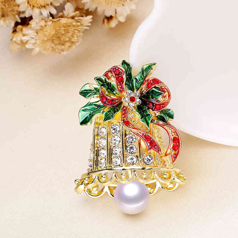 Brooch Diy Accessories Gift Pearl Korean Version Thick Gold-plated Creative Shawl Buckle Semi-finished Product