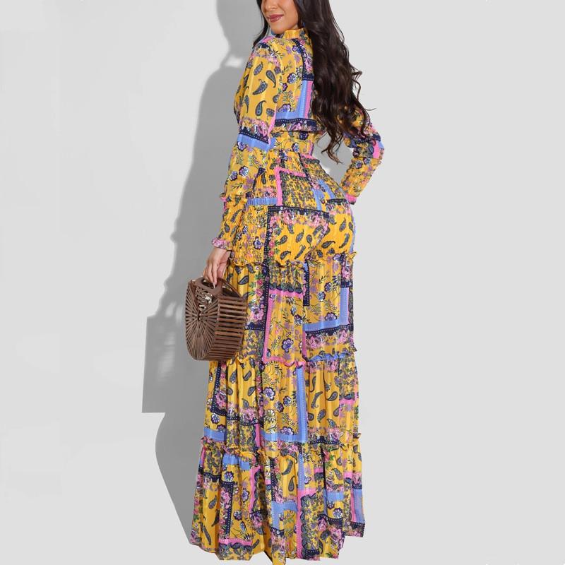 Women's Two Piece Pants Elegant Ruffles Classy Suits Women Long Sleeve Tie Front Blouse Shirt & Ruched Wide Leg Loose Set