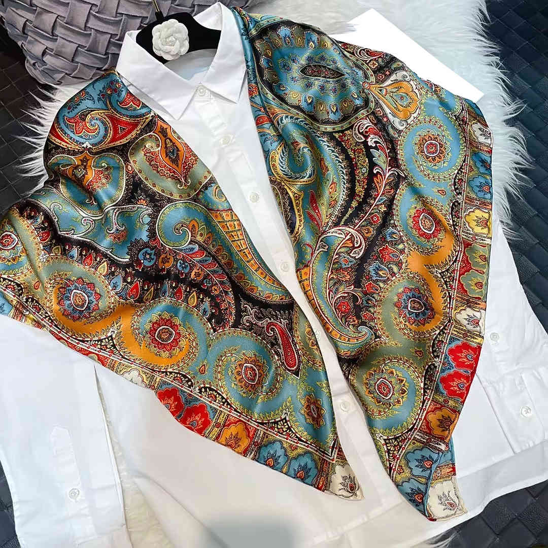 BYSIFA| Blue Red 100% Natural Silk Scarf Hijab Women Fashion Brand Large Square Shawls Autumn Winter Paisley Scarves
BYSIFA| Blue Red 100% Natural Silk Scarf Hijab Women Fashion Brand Large Square Shawls Autumn Winter Paisley Scarves