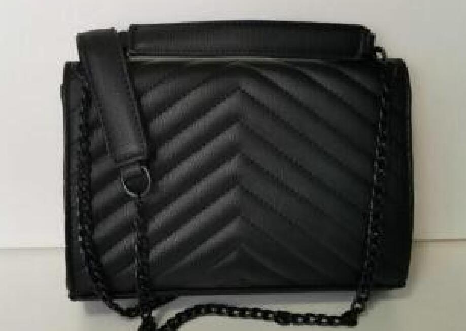 High Quality Famous Designer Shoulder Bag Pu Leather Fashion Gold Chain Bag Cross Body Pure Color Female Women Handbag Cross Body 6625#, Black
High Quality Famous Designer Shoulder Bag Pu Leather Fashion Gold Chain Bag Cross Body Pure Color Female Women Handbag Cross Body 6625#, Black
