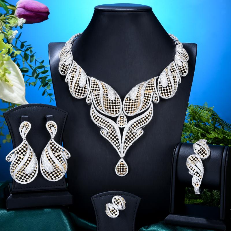 Earrings & Necklace Missvikki Bling Sequins Luxury Africa Dubai Jewelry Sets For Women Wedding Party Zircon Bridal, Silver
Earrings & Necklace Missvikki Bling Sequins Luxury Africa Dubai Jewelry Sets For Women Wedding Party Zircon Bridal, Silver