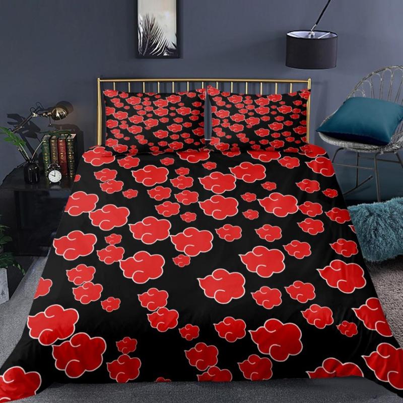 Bedding Sets 3 Piece Naruto Duvet Cover Japan Anime Akatsuki Quilt Pillowcase Single Double Full Queen Size Bed Linen Set
Bedding Sets 3 Piece Naruto Duvet Cover Japan Anime Akatsuki Quilt Pillowcase Single Double Full Queen Size Bed Linen Set
