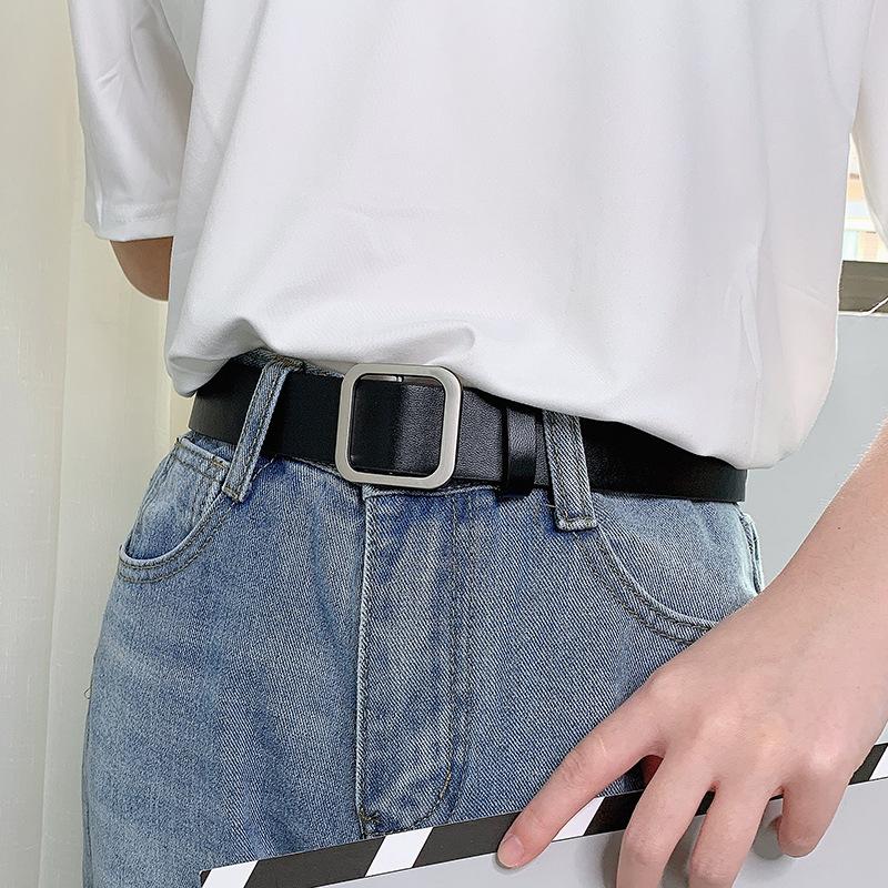 Belts Fashion Ladies Belt Without Hole Square Buckle Jeans Black Chic Retro Shoulder Strap Female 268, Black;brown
Belts Fashion Ladies Belt Without Hole Square Buckle Jeans Black Chic Retro Shoulder Strap Female 268, Black;brown