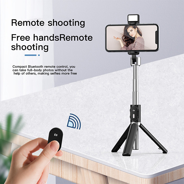 Selfie Stick Bluetooth-compatible Extendable Max Length 95 Cm for Universal Android / Ios Universal