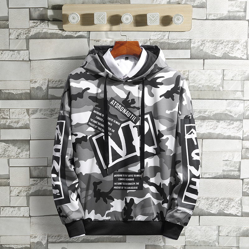 Camouflage Men Hoodies Hip Hop Streetwear Print Sweatshirts Men Skateboard MenWoman Pullover Hoodies Male Hooded Sweatshirts 201020
