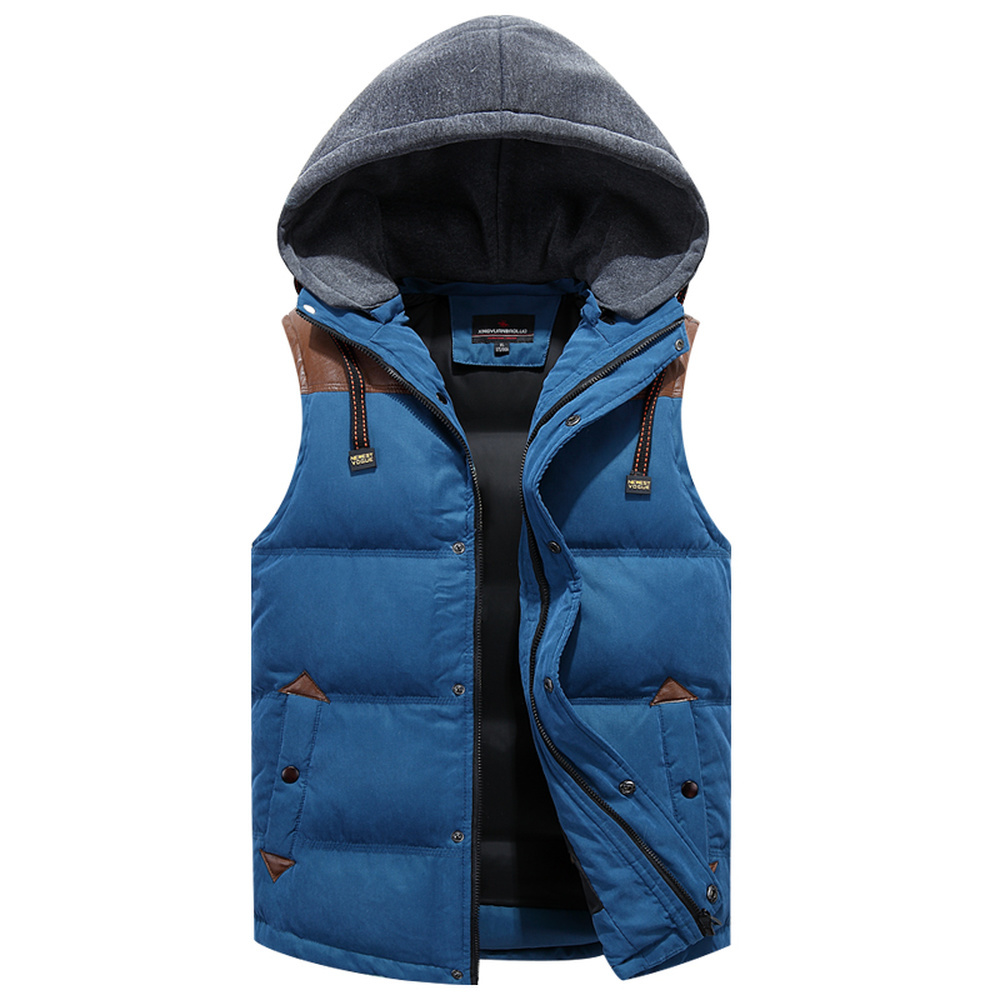 100% Real White Duck Down Vest For Men Winter Autumn Male Casual Warm Thick Parka Outerwear Sleeveless Jacket Mens Waistcoat 201225