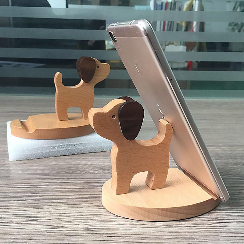 Cell Phone Mounts & Holders High Quality Portable Rotatable Adorable Dog Wood Mobile Holder Stand Desk Bracket Good Gift For Friends Family
Cell Phone Mounts & Holders High Quality Portable Rotatable Adorable Dog Wood Mobile Holder Stand Desk Bracket Good Gift For Friends Family