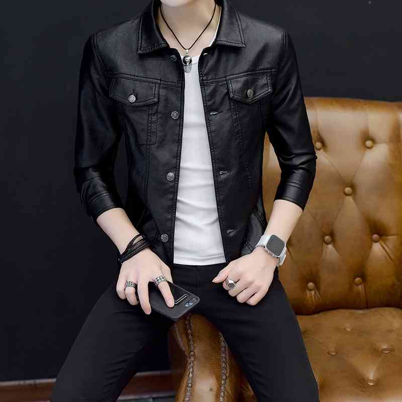 2021 autumn new casual leather clothes tide brand Lapel slim fit handsome youth coat sports locomotive men's wear, Z 830 jujube
2021 autumn new casual leather clothes tide brand Lapel slim fit handsome youth coat sports locomotive men's wear, Z 830 jujube