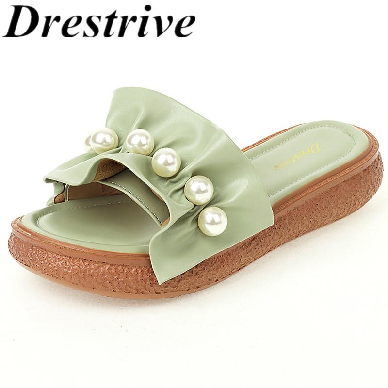 Slippers Drestrive Women Round Toe Low Heels Ruffle PU Leather 2021 Summer Fashion Flat Sandals Platform Child Casual Shoes, Black
Slippers Drestrive Women Round Toe Low Heels Ruffle PU Leather 2021 Summer Fashion Flat Sandals Platform Child Casual Shoes, Black