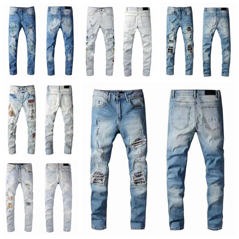 2021 Fashion men Designer jeans hip-hop high street Mid Hole brand Jeans straight retro torn fold stitching t shirt designers hoodie mens motorcycle riding slim pants, #1
2021 Fashion men Designer jeans hip-hop high street Mid Hole brand Jeans straight retro torn fold stitching t shirt designers hoodie mens motorcycle riding slim pants, #1