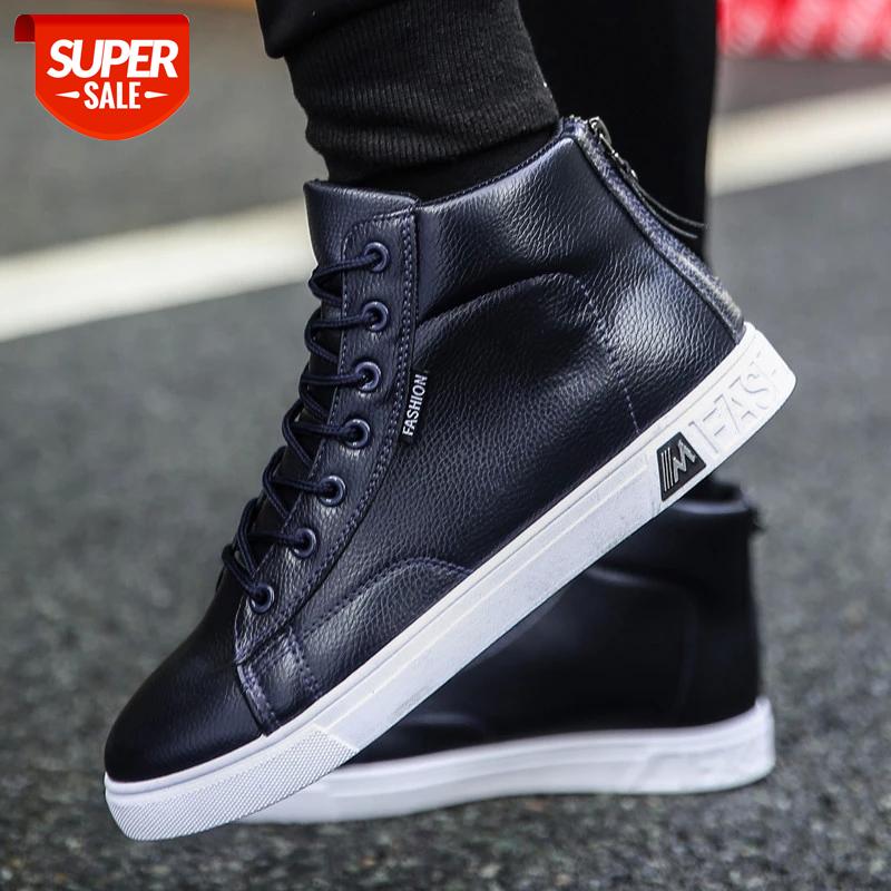2020 Autumn Hightop Men's Casual Shoes Flat Wild Fashion Warm PU Trend WearResistant Sloe Shoes Men Fasthion Sneakers Zapatos #8C4X
2020 Autumn Hightop Men's Casual Shoes Flat Wild Fashion Warm PU Trend WearResistant Sloe Shoes Men Fasthion Sneakers Zapatos #8C4X